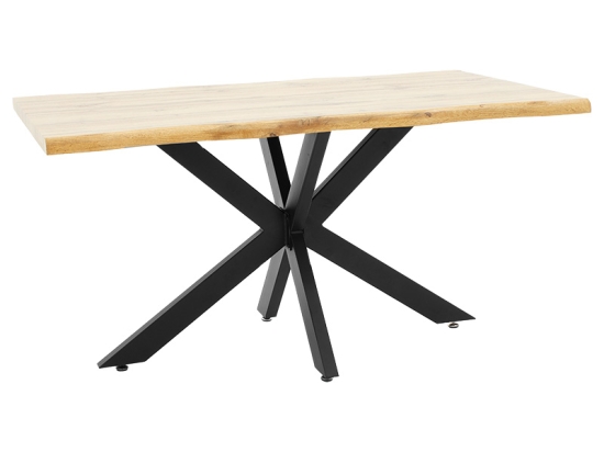 TΡΑΠΕΖΙ GILMAN PAKOWORLD MDF SONOMA-ΜΑΥΡΟ 150X90X75ΕΚ