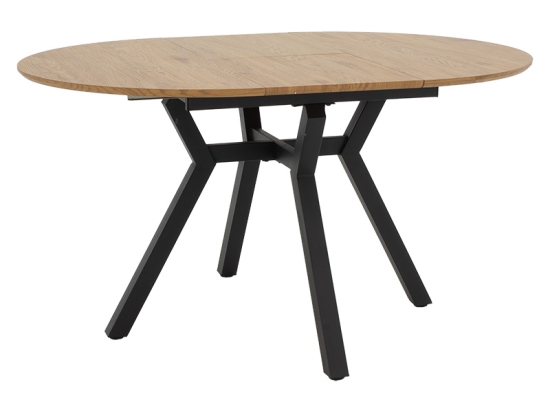 TΡΑΠΕΖΙ FRANCES PAKOWORLD ΕΠΕΚΤΕΙΝΟΜΕΝΟ MDF SONOMA-ΜΑΥΡΟ 100-140X100X75ΕΚ