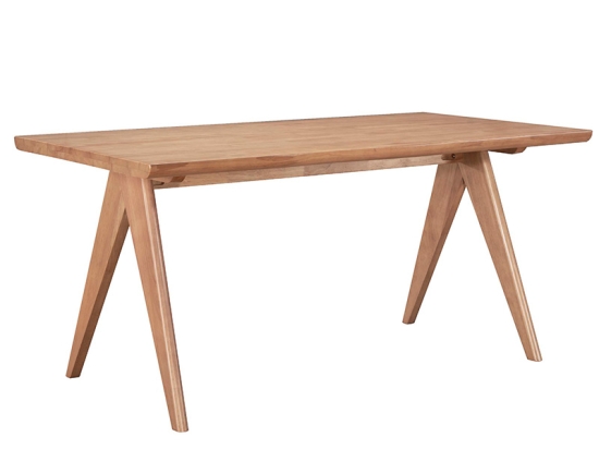 ΤΡΑΠΕΖΙ WINSLOW PAKOWORLD ΞΥΛΟ RUBBERWOOD ΑΝΟΙΚΤΟ ΚΑΡΥΔΙ 160X85X75ΕΚ