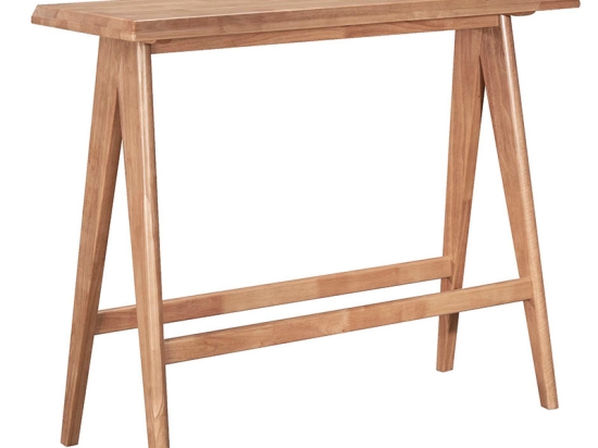 ΤΡΑΠΕΖΙ BAR WINSLOW PAKOWORLD ΞΥΛΟ RUBBERWOOD ΑΝΟΙΚΤΟ ΚΑΡΥΔΙ 120X45X100ΕΚ