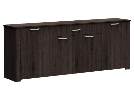 ΜΠΟΥΦΕΣ KINLEY PAKOWORLD ΣΕ ΑΝΘΡΑΚΙ-WENGE ΑΠΟΧΡΩΣΗ 210X40X82ΕΚ