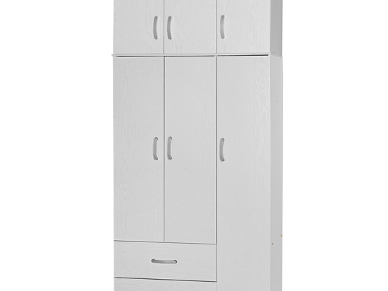 ΝΤΟΥΛΑΠΑ ΤΡΙΦΥΛΛΗ ΚΑΙ ΠΑΤΑΡΙ ZELIA PAKOWORLD ΛΕΥΚΟ 90X42X240ΕΚ.