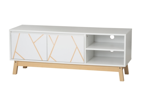 ΕΠΙΠΛΟ ΤΗΛΕΟΡΑΣΗΣ ARIA PAKOWORLD ΛΕΥΚΟ-ΦΥΣΙΚΟ 120X38X47 ΕΚ