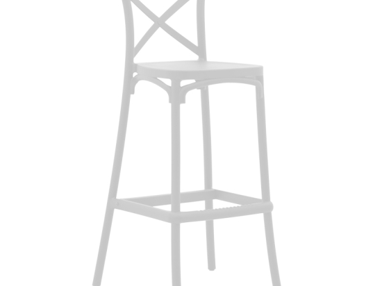 ΣΚΑΜΠΟ ΜΠΑΡ CROSSIE PAKOWORLD PP ΛΕΥΚΟ 44X44X113ΕΚ