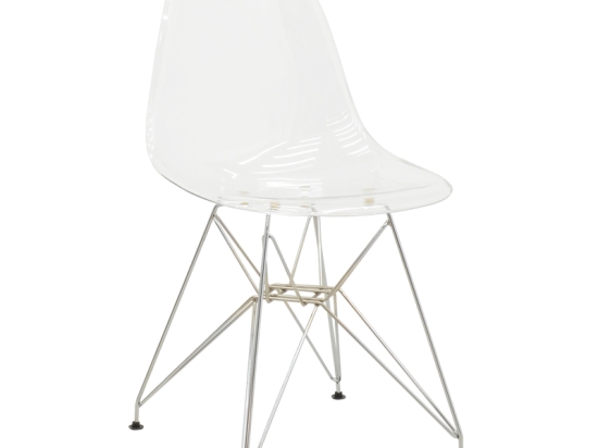 ΚΑΡΕΚΛΑ ADELLE PAKOWORLD PP ΔΙΑΦΑΝΟ-INOX ΠΟΔΙ 46X55X81ΕΚ