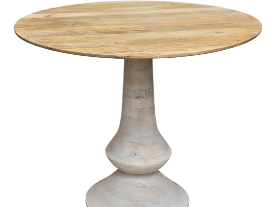 ΤΡΑΠΕΖΙ HOLY INART MANGO ΞΥΛΟ ΣΕ ΦΥΣΙΚΟ ΧΡΩΜΑ Φ97X80ΕΚ