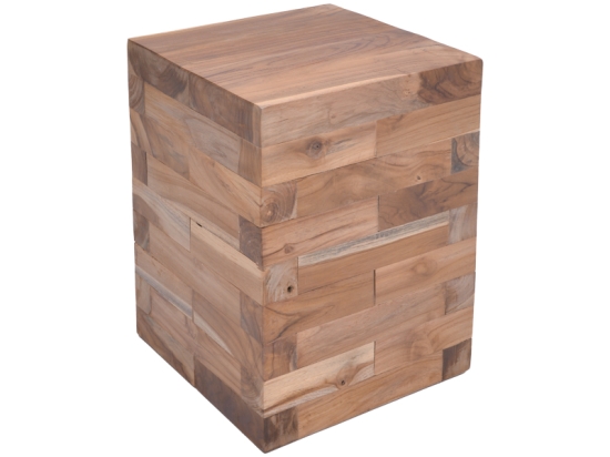 ΒΟΗΘΗΤΙΚΟ ΤΡΑΠΕΖΙ WERZY INART ΦΥΣΙΚΟ ΜΑΣΙΦ ΞΥΛΟ TEAK 35X35X49ΕΚ