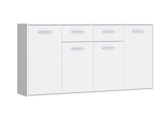 ΜΠΟΥΦΕΣ DREPEN PAKOWORLD ΜΕΛΑΜΙΝΗ ΣΕ ΛΕΥΚΟ ΧΡΩΜΑ 162.3X34.2X81.7ΕΚ
