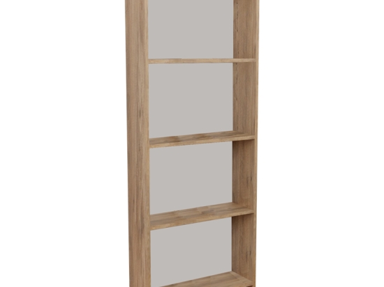 ΒΙΒΛΙΟΘΗΚΗ FREN PAKOWORLD OAK-ΛΕΥΚΟ ΜΕΛΑΜΙΝΗΣ 60X19.5X170ΕΚ