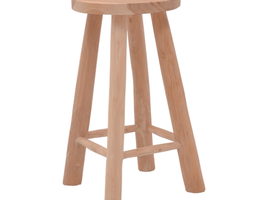 ΣΚΑΜΠΟ CHARLOCE PAKOWORLD TEAK ΞΥΛΟ ΣΕ ΦΥΣΙΚΗ ΑΠΟΧΡΩΣΗ Φ35X62ΕΚ