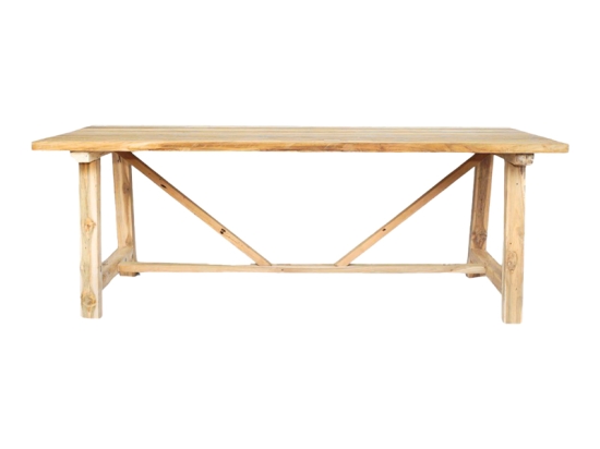 ΤΡΑΠΕΖΙ LUXOUS PAKOWORLD TEAK ΞΥΛΟ ΣΕ ΦΥΣΙΚΗ ΑΠΟΧΡΩΣΗ 220X100X78ΕΚ