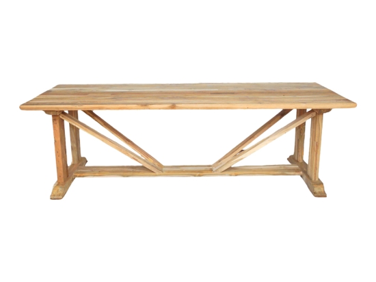 ΤΡΑΠΕΖΙ SMARIOUS PAKOWORLD TEAK ΞΥΛΟ ΣΕ ΦΥΣΙΚΗ ΑΠΟΧΡΩΣΗ 250X100X78ΕΚ