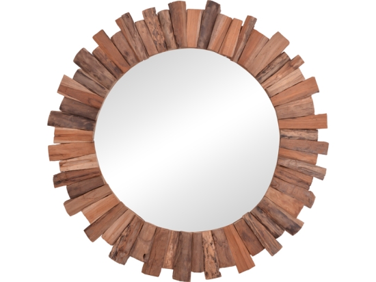 ΚΑΘΡΕΠΤΗΣ ROUNDER PAKOWORLD TEAK ΞΥΛΟ ΣΕ ΦΥΣΙΚΗ ΑΠΟΧΡΩΣΗ Φ80X4ΕΚ