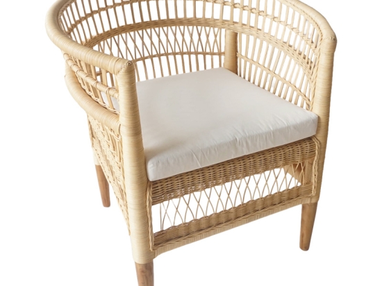 ΠΟΛΥΘΡΟΝΑ NECORIAN PAAKOWORLD TEAK ΞΥΛΟ ΜΕ PE RATTAN ΣΕ ΦΥΣΙΚΗ ΑΠΟΧΡΩΣΗ ΚΑΙ ΛΕΥΚΟ ΜΑΞΙΛΑΡΙ 80X70X87ΕΚ