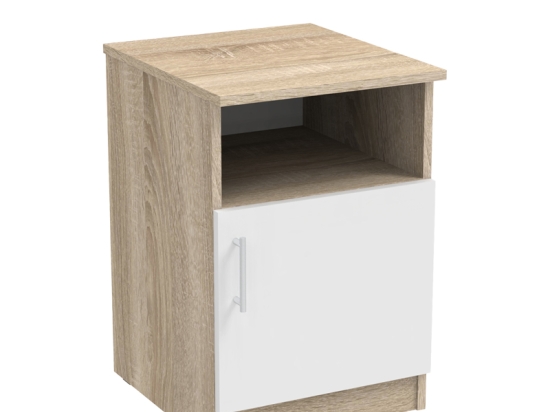 ΚΟΜΟΔΙΝΟ GALDI PAKOWORLD ΣΕ SONOMA-ΛΕΥΚΗ ΑΠΟΧΡΩΣΗ 40X45X60ΕΚ