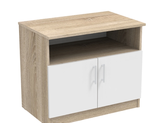 ΝΤΟΥΛΑΠΙ ΧΑΜΗΛΟ GALDOW PAKOWORLD ΣΕ SONOMA-ΛΕΥΚΗ ΑΠΟΧΡΩΣΗ 80X45X60ΕΚ