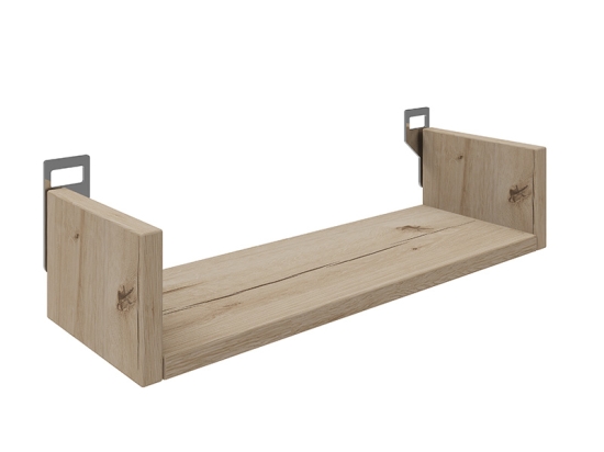 ΡΑΦΙΕΡΑ ΤΟΙΧΟΥ DERVA PAKOWORLD ΣΕ OAK ΑΠΟΧΡΩΣΗ 45X15X10CM