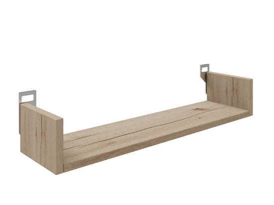 ΡΑΦΙΕΡΑ ΤΟΙΧΟΥ DERVA PAKOWORLD ΣΕ OAK ΑΠΟΧΡΩΣΗ 60X15X10CM