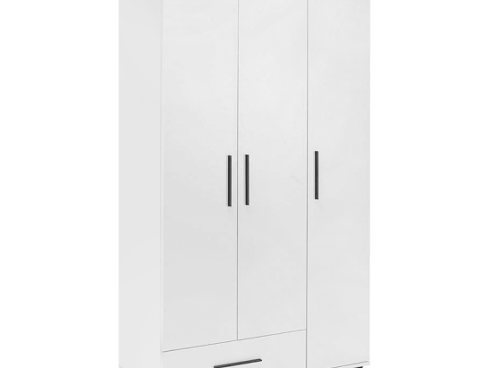 ΝΤΟΥΛΑΠΑ ΡΟΥΧΩΝ BIANCO MEGAPAP ΤΡΙΦΥΛΛΗ ΜΕ ΣΥΡΤΑΡΙΑ ΧΡΩΜΑ ΛΕΥΚΟ 103X52X187ΕΚ.