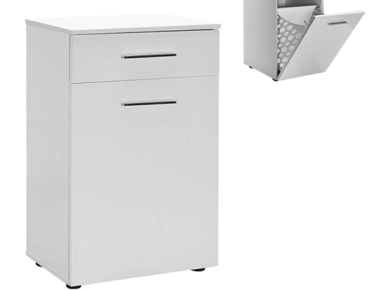 ΝΤΟΥΛΑΠΙ - ΚΑΛΑΘΙ ΑΠΛΥΤΩΝ DIAMOND MEGAPAP ΧΡΩΜΑ ΛΕΥΚΟ GLOSS 52X38X83ΕΚ.