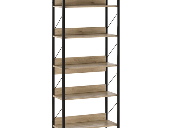 ΒΙΒΛΙΟΘΗΚΗ CONNECT MEGAPAP ΧΡΩΜΑ FLORIDA OAK 73X35X172ΕΚ.