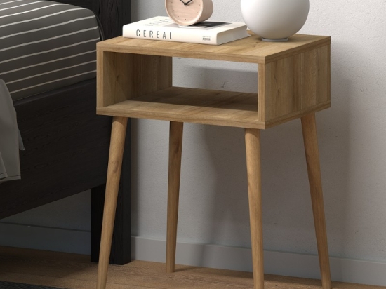ΚΟΜΟΔΙΝΟ FIONA MEGAPAP ΧΡΩΜΑ PINE OAK 45X30X58ΕΚ.