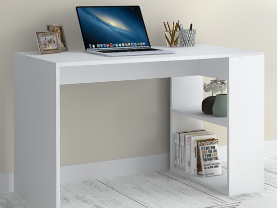 ΓΡΑΦΕΙΟ ΕΡΓΑΣΙΑΣ MIKRO MEGAPAP ΧΡΩΜΑ ΛΕΥΚΟ 120X60X75ΕΚ.