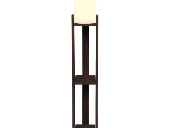 ΦΩΤΙΣΤΙΚΟ ΔΑΠΕΔΟΥ VERMA I MEGAPAP E27 MDF/ΥΦΑΣΜΑ PVC ΧΡΩΜΑ WENGE - ΚΡΕΜ 18,5X18,5X142ΕΚ.