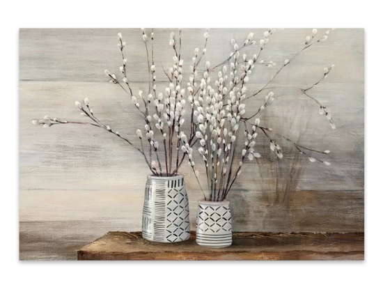 ΠΙΝΑΚΑΣ ΣΕ ΚΑΜΒΑ "WILLOW FLOWERS" MEGAPAP ΨΗΦΙΑΚΗΣ ΕΚΤΥΠΩΣΗΣ 100X70X3ΕΚ.