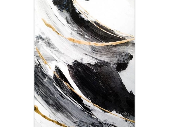 ΠΙΝΑΚΑΣ ΣΕ ΚΑΜΒΑ "GOLDEN AND SILVER REFLECTIONS" MEGAPAP ΨΗΦΙΑΚΗΣ ΕΚΤΥΠΩΣΗΣ 70X100X3ΕΚ.