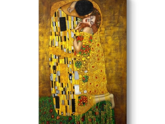 ΠΙΝΑΚΑΣ ΣΕ ΚΑΜΒΑ "THE KISS" MEGAPAP ΨΗΦΙΑΚΗΣ ΕΚΤΥΠΩΣΗΣ 80X125X3ΕΚ.