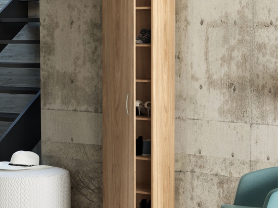 ΠΑΠΟΥΤΣΟΘΗΚΗ TERZO MEGAPAP 14 ΖΕΥΓΩΝ ΧΡΩΜΑ HONEY OAK 45X33X192ΕΚ.