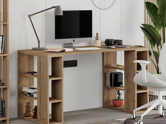 ΓΡΑΦΕΙΟ ΕΡΓΑΣΙΑΣ COLMAR MEGAPAP ΧΡΩΜΑ ΑΝΟΙΧΤΟ ΚΑΡΥΔΙ 140X60X75ΕΚ