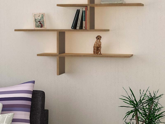 ΡΑΦΙΕΡΑ ΤΟΙΧΟΥ LEO MEGAPAP ΧΡΩΜΑ ΑΝΟΙΧΤΟ ΚΑΡΥΔΙ 123X22X80ΕΚ.