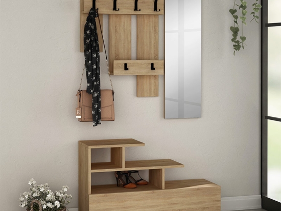ΕΠΙΠΛΟ ΕΙΣΟΔΟΥ VESTY MEGAPAP ΧΡΩΜΑ ΦΥΣΙΚΟ ΟΞΙΑΣ 100X30X61ΕΚ.