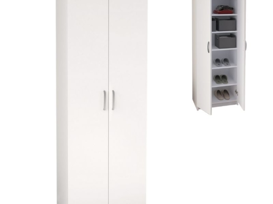 ΠΑΠΟΥΤΣΟΘΗΚΗ RENSO MEGAPAP ΔΙΦΥΛΛΗ ΧΡΩΜΑ ΛΕΥΚΟ 59,8X37,8X178,5ΕΚ.