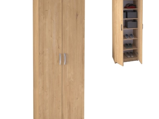 ΠΑΠΟΥΤΣΟΘΗΚΗ RENSO MEGAPAP ΔΙΦΥΛΛΗ ΧΡΩΜΑ SAPPHIRE OAK 59,8X37,8X178,5ΕΚ.
