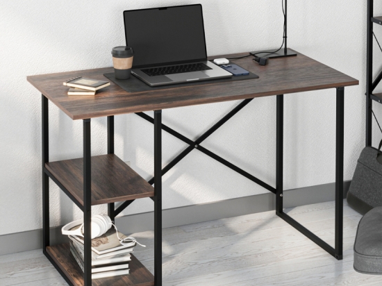ΓΡΑΦΕΙΟ ΕΡΓΑΣΙΑΣ ODEON MEGAPAP ΧΡΩΜΑ RUSTIC ΚΑΡΥΔΙ 120X59,8X73,8ΕΚ.