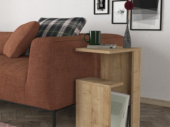 ΤΡΑΠΕΖΑΚΙ ΒΟΗΘΗΤΙΚΟ ROSANA MEGAPAP ΧΡΩΜΑ SAPPHIRE OAK 35X29,5X60ΕΚ.