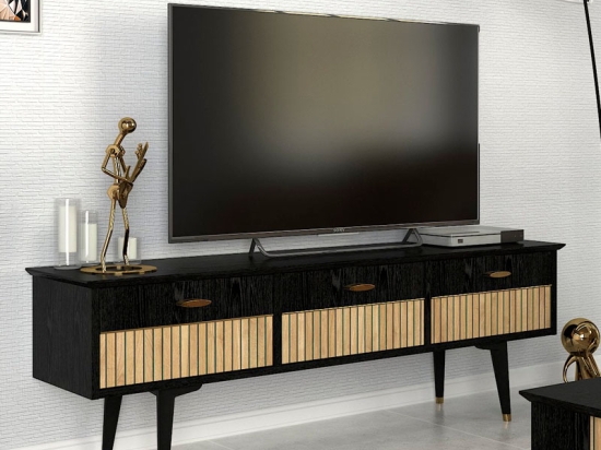 ΕΠΙΠΛΟ ΤΗΛΕΟΡΑΣΗΣ BOLEA MEGAPAP ΧΡΩΜΑ MODERN BLACK 150X35X49,7 ΕΚ.