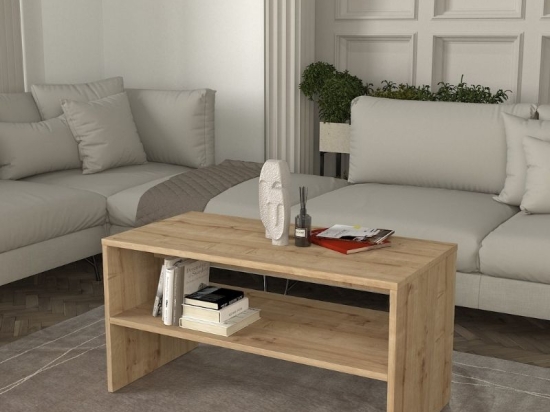 ΤΡΑΠΕΖΑΚΙ ΣΑΛΟΝΙΟΥ ELEVA MEGAPAP ΧΡΩΜΑ SAPPHIRE OAK 90X44,6X46,4ΕΚ.