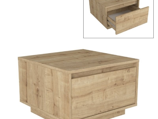 ΤΡΑΠΕΖΑΚΙ ΣΑΛΟΝΙΟΥ PURA MEGAPAP ΧΡΩΜΑ SAPPHIRE OAK 60X60X40ΕΚ.