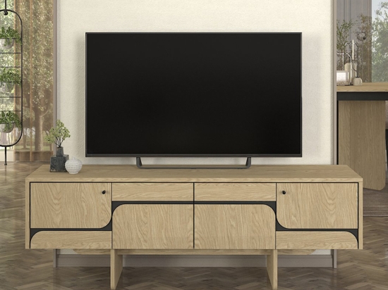 ΕΠΙΠΛΟ ΤΗΛΕΟΡΑΣΗΣ LAVA MEGAPAP ΧΡΩΜΑ ROTA OAK - ΑΝΘΡΑΚΙ 150X35X51,3ΕΚ.