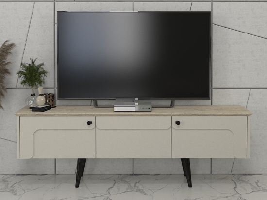 ΕΠΙΠΛΟ ΤΗΛΕΟΡΑΣΗΣ SEVILLA MEGAPAP ΧΡΩΜΑ SANDSTONE - TRAVERTINE 150X35X45,6ΕΚ.