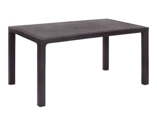 ΤΡΑΠΕΖΙ ΠΟΛΥΠΡΟΠΥΛΕΝΙΟΥ KALAN MEGAPAP ΧΡΩΜΑ ΚΑΦΕ 150X90X75ΕΚ.