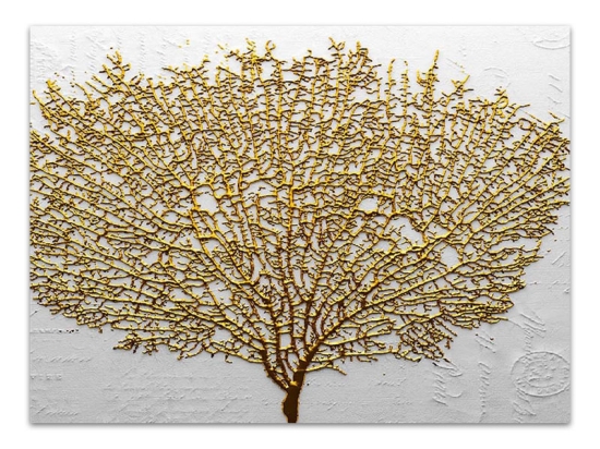 ΠΙΝΑΚΑΣ ΣΕ ΚΑΜΒΑ "GOLDEN TREE" MEGAPAP ΨΗΦΙΑΚΗΣ ΕΚΤΥΠΩΣΗΣ 100X70X3ΕΚ.