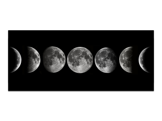 ΠΙΝΑΚΑΣ ΣΕ ΚΑΜΒΑ "THE MOON" MEGAPAP ΨΗΦΙΑΚΗΣ ΕΚΤΥΠΩΣΗΣ 120X50X3ΕΚ.