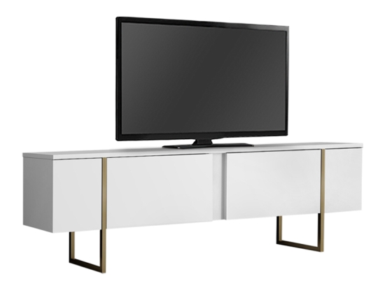 ΕΠΙΠΛΟ ΤΗΛΕΟΡΑΣΗΣ LUXE MEGAPAP ΧΡΩΜΑ ΛΕΥΚΟ - ΧΡΥΣΟ 180X30X50ΕΚ.