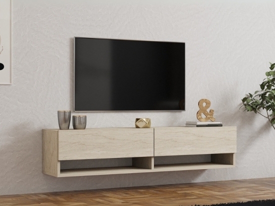 ΕΠΙΠΛΟ ΤΗΛΕΟΡΑΣΗΣ ΕΠΙΤΟΙΧΙΟ ARGES MEGAPAP ΧΡΩΜΑ TRAVERTINE 140X29,6X30ΕΚ.
