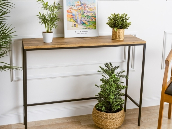 ΚΟΝΣΟΛΑ CANVA MEGAPAP ΧΡΩΜΑ ATLANTIC PINE 100X30X80ΕΚ.